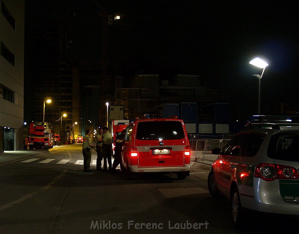 Feuer Baustelle 3ten Kranhauses Koeln Rheinauhafen P481.JPG